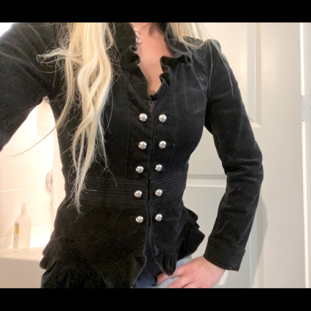 Black Velvety Dress Jacket